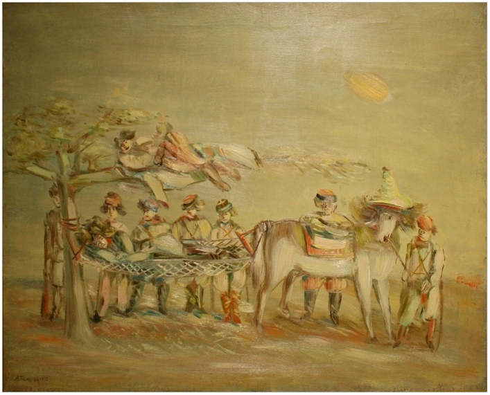 «Махно в гамаке», 1932 год