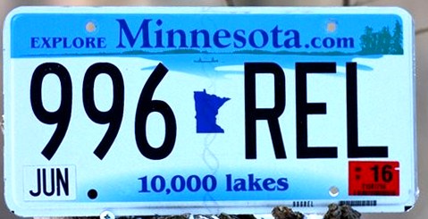 Номерной знак автомобилей Миннесоты